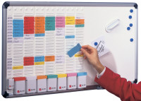 NOBO tableau blanc avec planning hebdomadaire, NOBO tableau blanc avec planning hebdomadaire,