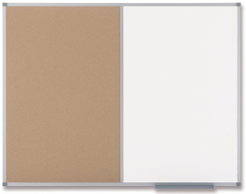 NOBO tableau mixte, fond blanc/liège, dimensions: (L)900 x