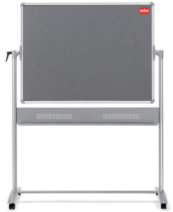 NOBO tableau rotatif à pied combi, dimensions: 1200 x 900 mm