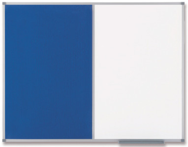 NOBO tableau mixte, fond blanc/feutre, dimensions:(L)1.200 x