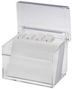 MAUL Boîte à fichier en acrylique,A7, en verre transparent