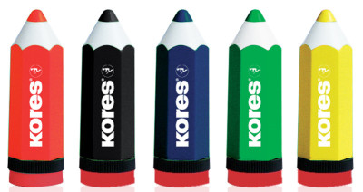 Kores Taille-crayons KOLORITO, en forme de crayon,