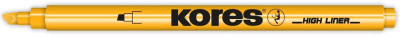 Kores Surligneur, pointe biseautée: 0,5 - 3,5 mm, jaune