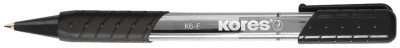 Kores stylo à bille rétractable jetable K-PEN K6, bleu, M