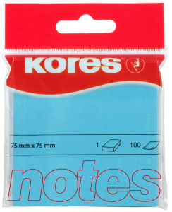 Kores Notes adhésives NEON, 75 x 75 mm, uni, rose néon