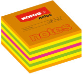 Kores cube de notes adhésives, 50 x 50 mm, couleurs néon, Kores cube de notes adhésives, 50 x 50 mm, couleurs néon,