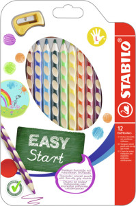 STABILO Crayon de couleur EASYcolors, pour gauchers, étui de