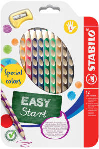 STABILO Crayon de couleur EASYcolors, pour gauchers, étui de