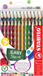 STABILO Crayon de couleur EASYcolors, pour gauchers, étui de