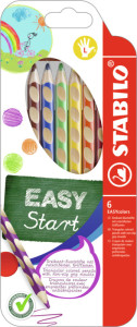 STABILO Crayon de couleur EASYcolors, pour gauchers, étui de