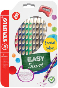 STABILO Crayon de couleur EASYcolors, pour gauchers, étui de