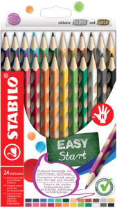 STABILO Crayon de couleur EASYcolors, pour gauchers, étui de