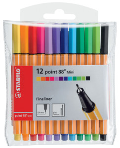 STABILO Feutre à pointe fine point 88 Mini, étui plastique