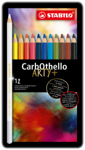 STABILO Crayon pastel CarbOthello, étui métallique de 24