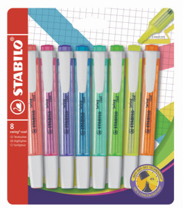 STABILO Surligneur swing cool, étui PET de 8