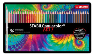 STABILO Aquacolor aquarelle crayon, 36er Boîtier métallique
