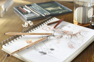 FABER-CASTELL Crayon pour artistes PITT OIL BASE, sanguine