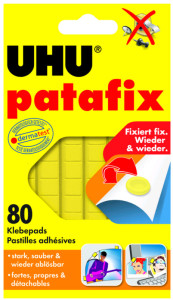 UHU Pâtes adhésives patafix, repositionnable, blanc