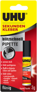 UHU colle instantanée blitzschnell PIPETTE, 10g