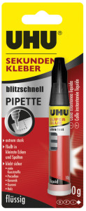 UHU colle instantanée blitzschnell PIPETTE, 10g