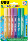 UHU colle scintillante Glitter Glue shiny, contenu:6 x 10 ml UHU colle scintillante Glitter Glue shiny, contenu:6 x 10 ml