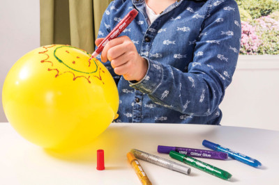 UHU colle scintillante Glitter Glue shiny, contenu:6 x 10 ml