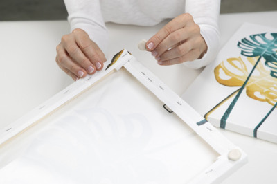 UHU Pastilles adhésives patafix homedeco, détachable, blanc