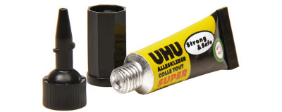 UHU colle instantanée SUPER Strong & SAFE MINIS, 3 tubes de