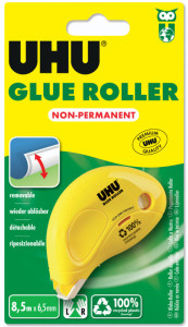 UHU Roller de colle Dry & Clean Roller, non permanent