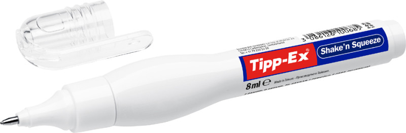 Tipp-Ex Correcteur Shake'n Squeeze, blanc, 8 ml, zone de