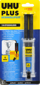 UHU Colle à 2 composants plus adhérence rapide, tube de 35 g