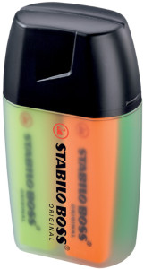 STABILO Surligneur BOSS ORIGINAL, boîte ronde de 6