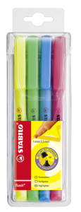 STABILO Surligneur flash, étui PP de 6