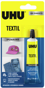 UHU colle spéciale TEXTIL, sans solvant, 20 g dans un tube