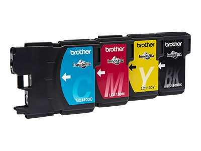 Brother : Cartouche encre LC-1100 VALUE pack (B C M Y)