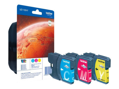 Brother : Cartouche encre LC1100 XL 3 couleurS
