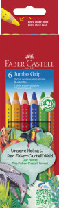 FABER-CASTELL Crayons de couleur JUMBO GRIP, étui en carton