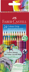 FABER-CASTELL Crayons de couleur Colour GRIP, étui de 12