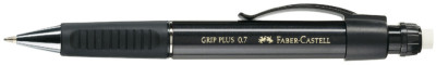 FABER-CASTELL Porte-mine GRIP PLUS 1307, noir-métallique