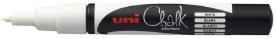 uni-ball Marqueur craie Chalk PWE-3MS, blanc, pointe ogive