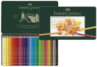 FABER-CASTELL Crayons de couleur POLYCHROMOS, étui en métal