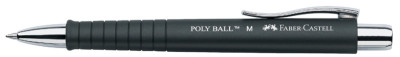 FABER-CASTELL Stylo à bille rétractable POLY BALL, noir