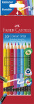 FABER-CASTELL Crayons de couleur gommable avec grip, étui FABER-CASTELL Crayons de couleur gommable avec grip, étui