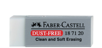 FABER-CASTELL Gomme en plastique DUST-FREE, gris