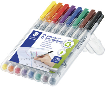 STAEDTLER Marqueur non-permanent 311S Lumocolor, étui de 4