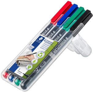 STAEDTLER Lumocolor Marqueur permanent 313S, étui de 6