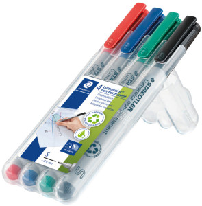 STAEDTLER Marqueur non-permanent 311S Lumocolor, étui de 8