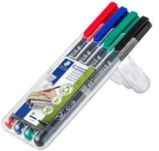 STAEDTLER Lumocolor marqueur permanent 317M, étui de 8