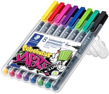 STAEDTLER Lumocolor marqueur permanent 317M, étui de 8