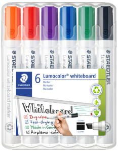 STAEDTLER  Marqueur pour tableau blanc lumocolor 351B, étui